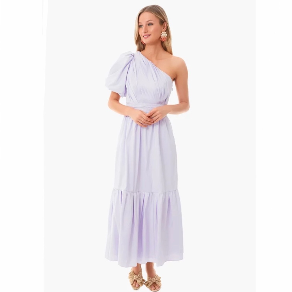 Self-Portrait Lilac One Shoulder Dress